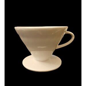 Ceramic Coffee Pour Over Cone V Shape Manual Coffee‎ Drip Filter